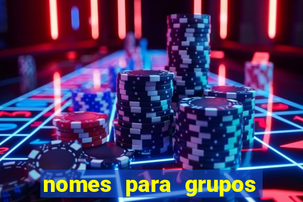 nomes para grupos de loteria no zap